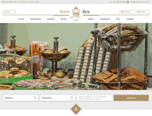 Tablet Screenshot of hotelrexlucca.com